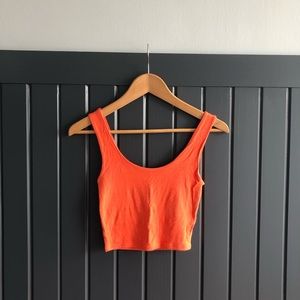 WOMEN’s XS PACSUN CROPPED TANK (orange)